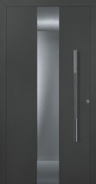 style 680 hormann door in anthracite with insulated safety glass